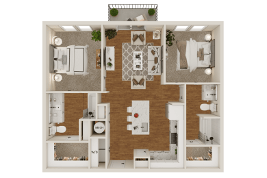 B1 Floor Plan at Lenox Grand, Austin