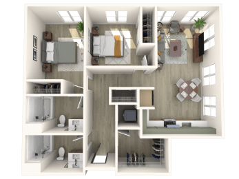 Strata B1 3D Floor Plan