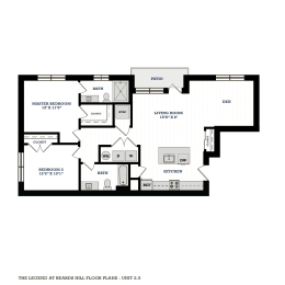 the bedroom floor plan of the residence
