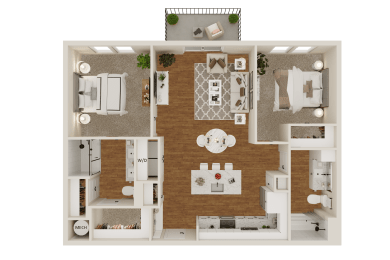 B2 Floor Plan at Lenox Grand, Texas