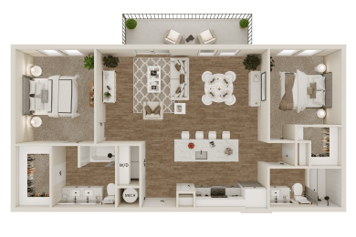 B3 Floor Plan at Lenox Grand, Austin, TX 78727