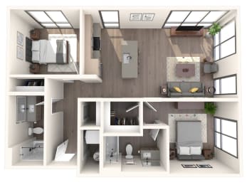 Riverline Apartments B3 Floor Plan