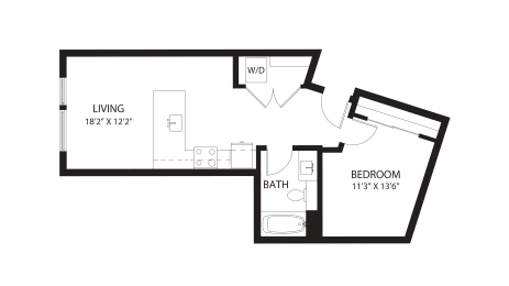 Vela Apartments B4 Open Floor Plan