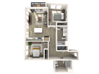 Strata B4 3D Floor Plan