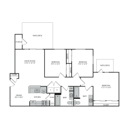 a floor plan of a house with different floor plans