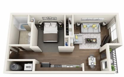 Boathouse Studio E Floor Plan