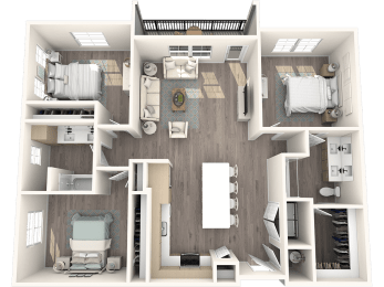 Solace Apartments C1 Floor Plan