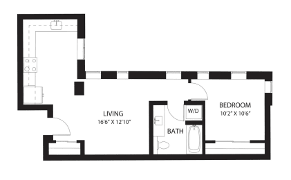 a floor plan of a small apartment
