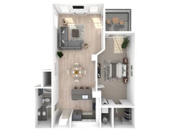 Villaggio on Yarrow Bay Apartments Cassiano Floor Plan