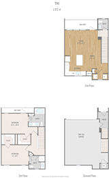 Centric One90 Apartments in Plano, Texas Townhome Floor Plan