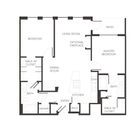 City House Apartments in Denver, Colorado Wynkoop Floor Plan
