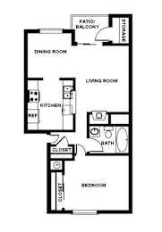 Copper Ridge Apartments in Renton, Washington A2 Floor Plan