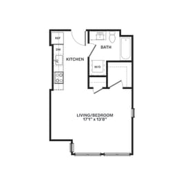 S438 floorplan at Corner 63, Washington 98115