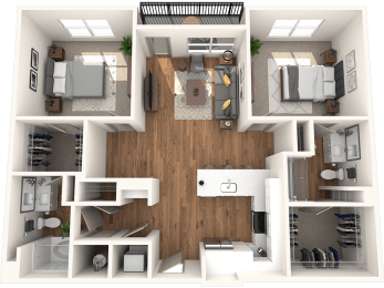 Alton Optimist Park 3D Floor Plan Cupola