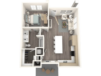 Solace Apartments D1 Floor Plan