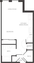 Denver, CO City House Apartments studio