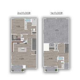 Discovery at the Realm in Lewisville, Texas Townhome 2A Floor Plan