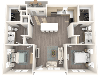 Solace Apartments E1 Cottage Floor Plan