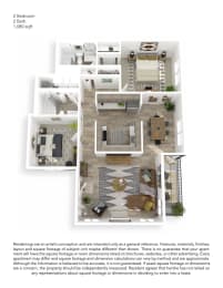  Floor Plan 2x2 Classic