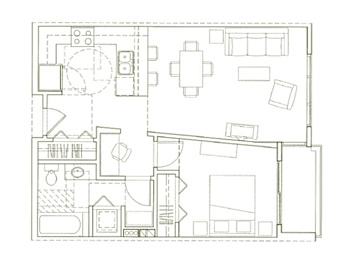 Eden Hill Apartments in Seattle, Washington A1 Floor Plan
