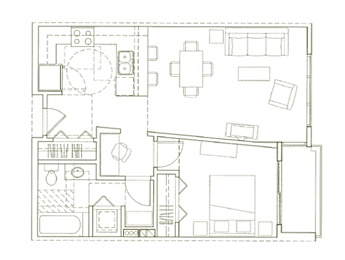 Eden Hill Apartments in Seattle, Washington A2 Floor Plan