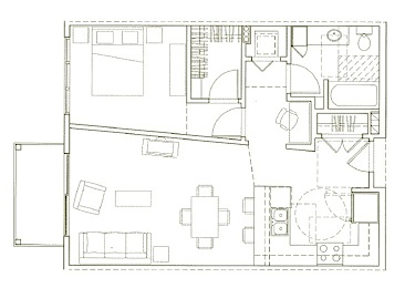 Eden Hill Apartments in Seattle, Washington A6 Floor Plan