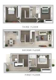 FirGrove_Vancouver_WA_FloorPlan_3x2TH_