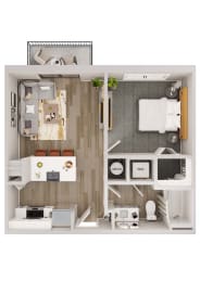 Lenox Bayside A1 Floor Plan