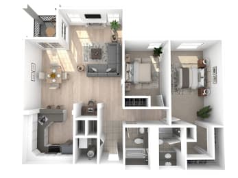 Villaggio on Yarrow Bay Florence 3D Floor Plan