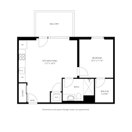 A black and white image of a floor plan for a home.