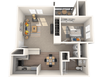 Hanover Apartments One Bedroom Floor Plan