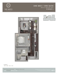 The Hayes on Stone Way Apartments 1x1 C5 at The Hayes on Stone Way, Washington, 98103