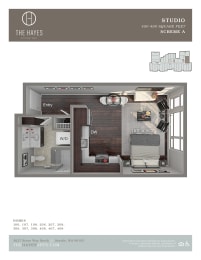 The Hayes on Stone Way Apartments Studio B at The Hayes on Stone Way, Seattle, Washington