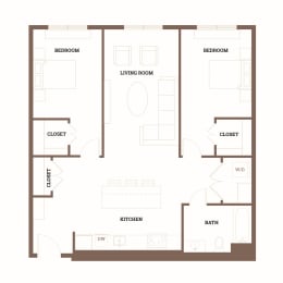 2 bed 2 bath at Ironside Apartments, Spokane , WA 99202