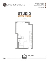 Junction Flats and Landing Studio B Landing Floor Plan