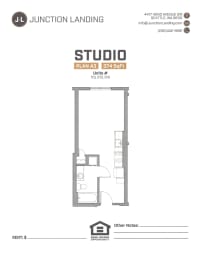 Junction Flats and Landing Studio C Landing Floor Plan