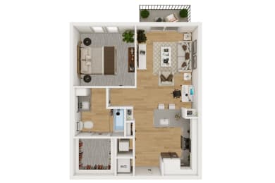 A2 Floor Plan at Lenox Burnet, Texas