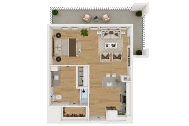 A3 LW Floor Plan at Lenox Burnet, Austin, 78757