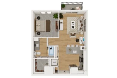 A3 Floor Plan at Lenox Burnet, Texas, 78757