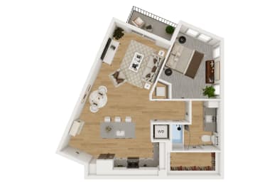 A5 Floor Plan at Lenox Burnet, Austin