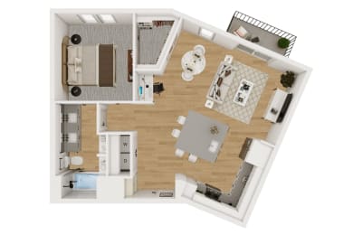 A8 Floor Plan at Lenox Burnet, Austin, TX 78757