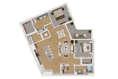 B7 Floor Plan at Lenox Burnet, Austin, TX 78757