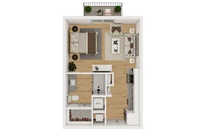 S1 Floor Plan at Lenox Burnet, Austin Texas