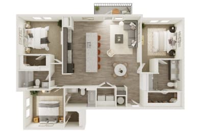 Lenox Katy Crossing C1 Floor Plan