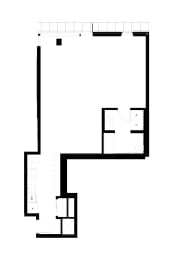  Floor Plan One Bedroom Live Work
