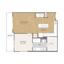 Lyra on McKinney A6 Floor Plan