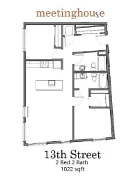 Meetinghouse Apartments 13th Street Floor Plan