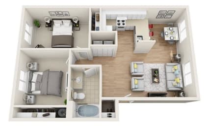  Floor Plan 2b1ba