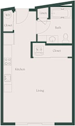 Studio at Cru at Willows Apartments Apartments, Redmond, Washington
