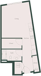 Studio_02 at Cru at Willows Apartments Apartments, Redmond